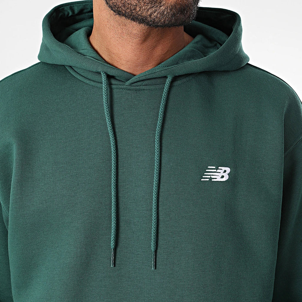 Sweat à capuche brossé avec petit logo